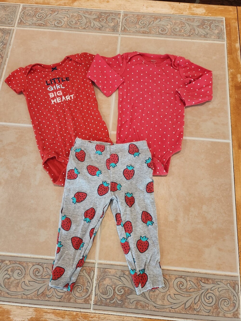 12 Months Carter's Strawberry Outfit Set